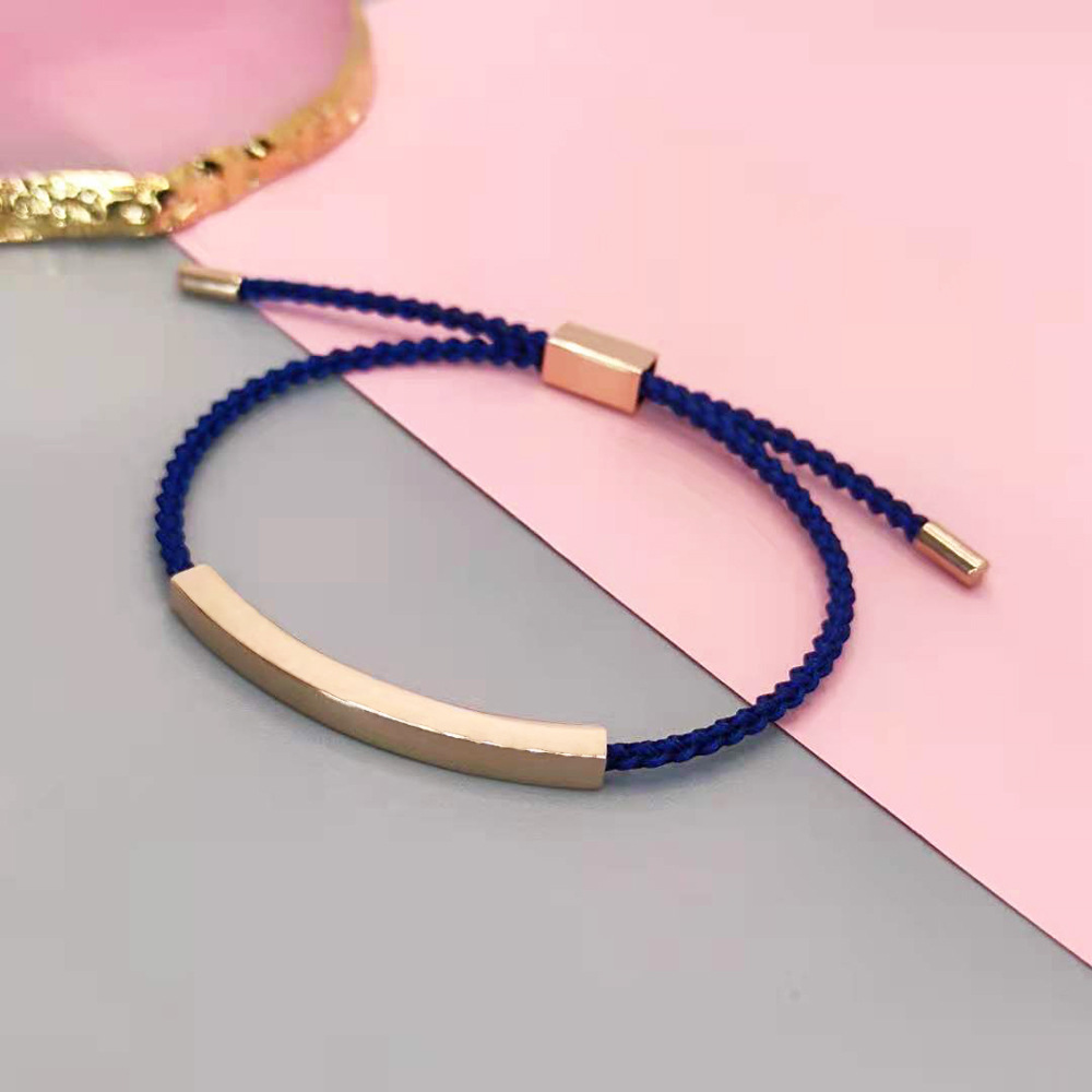 rose gold+Blue rope