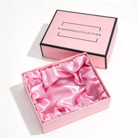 Boîte cadeau rigide de luxe personnalisée avec logo, doublée de satin, emballage haut de gamme pour parfums, bijoux, cosmétiques et petits cadeaux