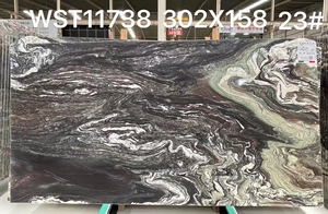 Honed Italy <span class=keywords><strong>Cipollino</strong></span> & Purple Kinawa Violet Mármol Losas Mate Bookmatched Venas Estilo retro para escaleras de pared de lujo para el hogar - Product Image 4