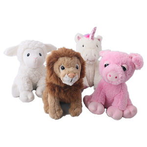 Animales de Peluche Ultra Suaves de Pelo Largo: León, <span class=keywords><strong>Cordero</strong></span>, Cerdo, Unicornio - Colección Safari Esponjosa <span class=keywords><strong>y</strong></span> Adorable para Niños <span class=keywords><strong>y</strong></span> Bebés - Product Image 6