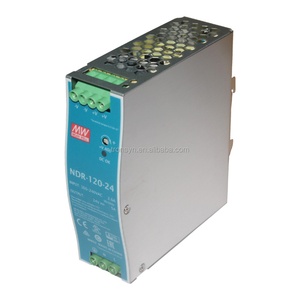 Meanwell Authorized NDR-120-24 Metal DIN Rail Power Supply 120W <b>24V</b> - Product Image 1