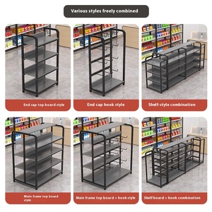 Exhibidor de Doble Cara Personalizado para Supermercado, Estante Metálico para Refrigerios, Tienda de Conveniencia, Muestras, Tabaco, Productos Alcohólicos - Product Image 4