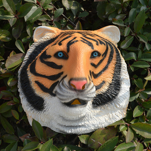Masque de tigre en latex, masque d'horreur animal, accessoires de performance pour l'année du tigre du zodiaque, accessoire Douyin, coiffe de tigre - Product Image 2