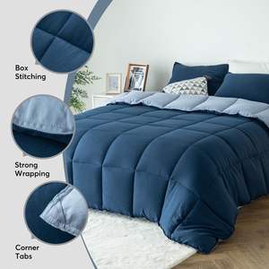 Nouvel ensemble de couettes douces moelleuses de vente directe d'usine couette de literie alternative matelassée facile à laver - Product Image 6