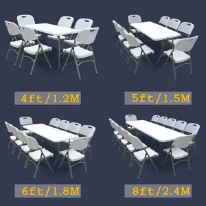 Outdoor Plastic Table Extendable Outdoor Banquet Rectangular Table Plastic Rectangular Table Rectangular Dining Table For Cafe Restaurant