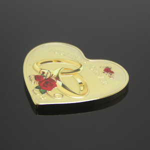 Valentinstag Ehebruft Ring Hochzeit Gefallen Geschenke Souvenir-Münze Liebesschild Gold Silber Liebe für immer Medaille Rose Herzform-Münze - Product Image 6