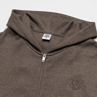 Sudadera con capucha pesada para hombre con logo personalizado, mezcla de algodón, oversize, estilo urbano, en blanco, para bordar e imprimir, al por mayor