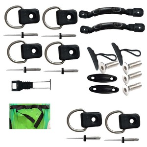 Kit d'accessoires pour kayak, 1 personne, en acier inoxydable, durable, pour lacs, rivières, usage récréatif - Product Image 5
