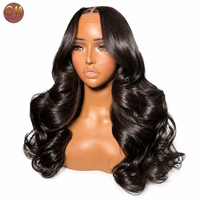 Perruques en cheveux humains sans colle, prêtes à porter, ondulées, avec fermeture en dentelle HD 5x5, pré-coupées, pré-épilées, pour femmes noires