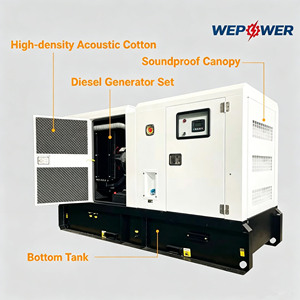 Generatori Diesel Silenziosi 150KVA 200KVA 250KVA 300KVA, Gruppi Elettrogeni Diesel 120KW 150KW 200KW 250KW Trifase Silenziosi - Vendita Diretta dalla Fabbrica - Product Image 3