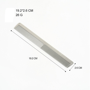 Professionale personalizzato durevole in acciaio inox Anti statico toelettatura piccolo cane gatto barbiere salone di fabbrica all'ingrosso cura <span class=keywords><strong>Pet</strong></span> pettine - Product Image 4