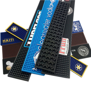 Tapis de <span class=keywords><strong>bar</strong></span> en caoutchouc pour la bière, tapis de <span class=keywords><strong>bar</strong></span> imprimés ou gaufrés avec logo personnalisé pour les bars allemands Pabst, Loch Lomond, Bear Creek - Product Image 1
