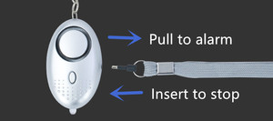 Logo personnalisé 130db sirène d'urgence auto-défense alarmes de sécurité porte-clés <span class=keywords><strong>alarme</strong></span> personnelle pour les femmes porte-clés de sécurité alarmes - Product Image 6