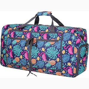 Échantillon gratuit Sac de sport pliable personnalisé en RPET Sac de voyage Sac de sport pliable en plastique recyclé provenant de bouteilles en PET - Product Image 2