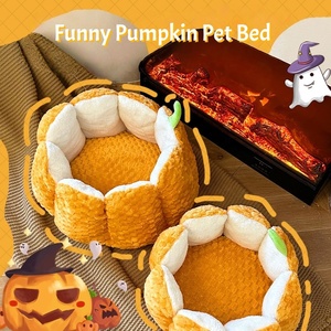 USMILEPET Citrouille populaire Halloween Produits pour animaux de compagnie Lits pour chiens Matelas de chaleur de luxe Sommeil Nid pour animaux de compagnie pour chats quatre saisons - Product Image 4