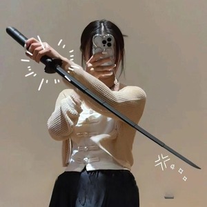 Spada Katana Retrattile Stampata in 3D in Plastica Non Affilata, Accessorio per Cosplay, Halloween, Natale, Spettacoli Teatrali e Decorazioni - Product Image 3