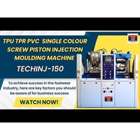 Machine automatique Technocrat pour la fabrication de semelles de chaussures monocolores, contrôlée par PLC, 110V/380V, capacité de production 60-220, TECHINJ-150