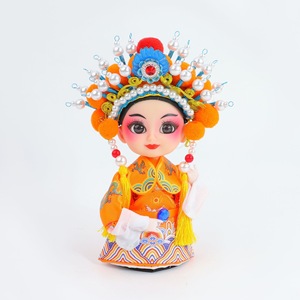 Muñeca de la Ópera China de Pekín, Estilo Nacional, 6 Pulgadas, Versión Q, de Seda Hecha a Mano, Regalo para el Año Nuevo Chino, Decoración para el Hogar - Product Image 6