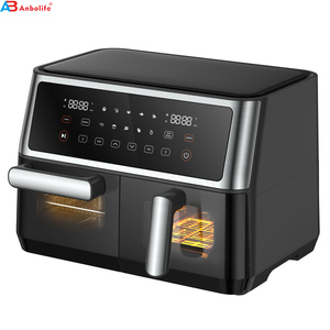 Friteuses à air numériques électriques intelligentes, distributeur d'usine, grande capacité avec 2 paniers, four à friteuse à air avec grill <span class=keywords><strong>sans</strong></span> <span class=keywords><strong>huile</strong></span> - Product Image 3