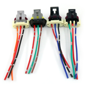 Connecteurs et bornes de faisceau de câbles pour batteries rondes Lucas Rists, magnétiques haute tension, à 3 broches, à éclisse coulissante, modèle DJ7033Y-1.5-21 - Product Image 4