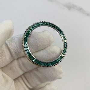 Inserts de <span class=keywords><strong>lunette</strong></span> de montre personnalisés émeraude rubis saphir pour montres originales Yat Ch Man 40 mm, luxe et boîtier de montre - Product Image 2