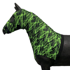 Nieuw Product Paardensport Leverancier Op Maat Ontwerp Paard Kap Strech Elastische Volle Hals Ademende Capuchon - Product Image 2