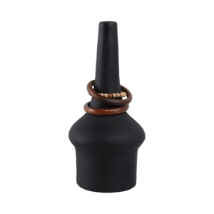 Vaso a Bottiglia con Anelli in Legno, Vaso Moderno per Fiori, Decorazione per Soggiorno, Camera da Letto, Ufficio - Product Image 3