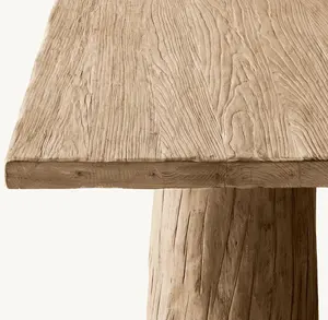 <span class=keywords><strong>Tavolo</strong></span> da Pranzo Rettangolare Zuma Sassanid OEM Nuovo Arrivo in Legno di <span class=keywords><strong>Olmo</strong></span> Recuperato con Venature Testurizzate - Product Image 3