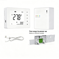 Termostato Inalámbrico Digital Programable con Pantalla LCD para Hogar Inteligente WIFI Toupwell, ABS 230V, Control Remoto por PC a través de Teléfono Móvil