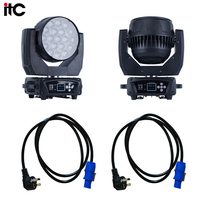 Luz Móvil LED RGB 4 en 1 de 450W (19x15W) de ITC Factory Outlet con Control Remoto, 16/24 Canales y Protección IP20 para Fiestas/Bodas