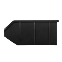 Boîte de rangement SMT antistatique ESD noire, conteneur de composants PCB conducteurs en plastique