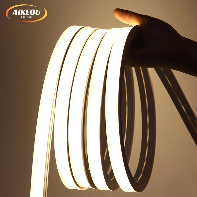 AIKEOU RGB IP67 Waterproof Outdoor Silicone Rope 12v Flex Rope Custom Logo Rgb Custom Neon Sign Led Neon Lights Strip · image 4