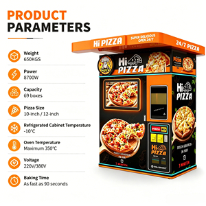 Máquina para Hacer Pizza Totalmente Automática IPLAYSMART, Máquina Expendedora de Pizza Caliente, Totalmente Automática con Pantalla Táctil - Product Image 2