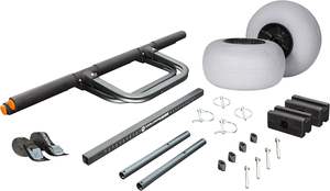 أنظمة برية من الألومنيوم للخدمة الشاقة منصة بعجلتين سهلة التشغيل أدوات عربة قوارب الكاياك والقوارب - Product Image 4