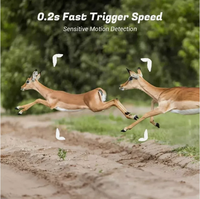 Caméra de chasse 48MP 4K avec Wi-Fi, contrôle par application, fonction Time Lapse, vision nocturne infrarouge sans fil pour extérieur
