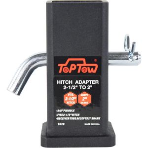 Adaptateur de attelage Toptow, manchon réducteur de 2-1/2 à 2 pouces avec goupille et clip pour remorque de camion - Product Image 4
