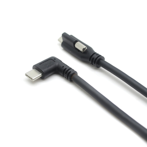 Custom1m 2M 60W 100W 90 độ Angled USBC để USB C khóa kết nối nhanh chóng sạc cáp với CE FCC <span class=keywords><strong>ROHS</strong></span> CA65 chứng nhận - Product Image 5