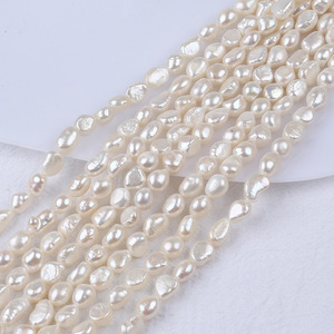 Perlas de Agua Dulce Naturales de Zhuji de 8-9 mm, Perlas Barrocas Sueltas Semiterminadas con Doble Cara Brillante para DIY, Venta al por Mayor - Product Image 2