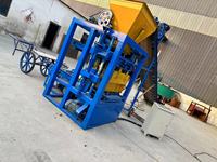 Machine de fabrication de briques creuses semi-automatique DX4-26 PLC avec pompe, ligne de production de briques en ciment, facile à utiliser, populaire en Afrique