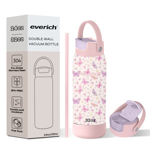 Biểu tượng tùy chỉnh miễn phí hút chân không Flask cách điện 32oz thép không gỉ chai nước thể thao với xử lý - Product Image 1