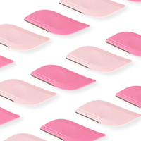 Alat Cukur Alis Mini Portabel dengan Pegangan Jari, Pencukur Wajah, Alat Dermaplaning untuk Wanita, Set Pemangkas Alis Kecil dan Ringkas untuk Perjalanan