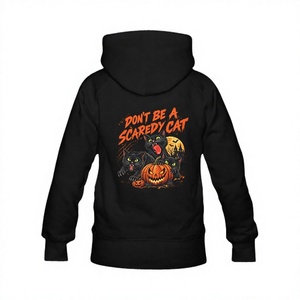 <b>Halloween</b> Cotton Blend Hoodie Heavyweight Fleece Hooded <b>Sweatshirt</b> Back Print Casual Streetwear for Men - Product Image 2