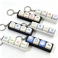 Custom Keycap Keychain PBT Colorful Wholesale Stress Switches Custom Switch Keyboard Fidget Keychain