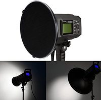 Équipement photographique professionnel : Flash de studio BDR-S 420mm, Boîte à lumière Beauty Dish pour photographie