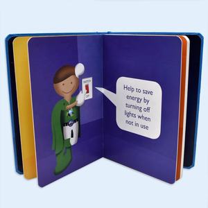 Le Super-Héros Vert - Impression de livres cartonnés à prix d'usine, nouveau livre d'apprentissage préscolaire 2022 - Product Image 1