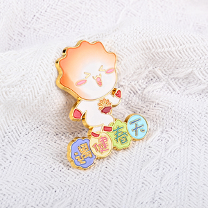 Tùy Chỉnh Dễ Thương Pins Phù Hiệu <span class=keywords><strong>PVC</strong></span> Ve Áo Pin Động Vật Quay Giá Rẻ Tên Tag Huy Hiệu Bán Buôn - Product Image 2