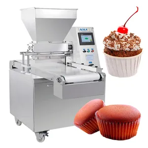 CupCake 생산 라인 베이커리 예금자 자동 케이크 기계 부어 라 제작 컵케익 메이커 기계