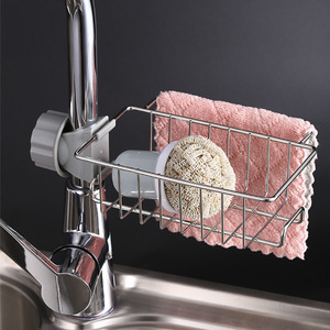 Étagère suspendue pour robinet de cuisine en acier inoxydable, étagère de rangement fonctionnelle pour éponge à <span class=keywords><strong>savon</strong></span> avec design OEM pour articles divers, vente en gros - Product Image 4