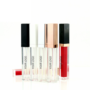5ml Empty Lip Gloss Tube Transparent Square Multicolor Bulk Plastic Cosmetic Packaging Container Lip Gloss Bottle - Product Image 1