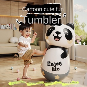 Happyjack Jouet gonflable en PVC Pingouin Tumbler Dessin animé pour enfants de 8 à 13 ans Unisexe - Product Image 1